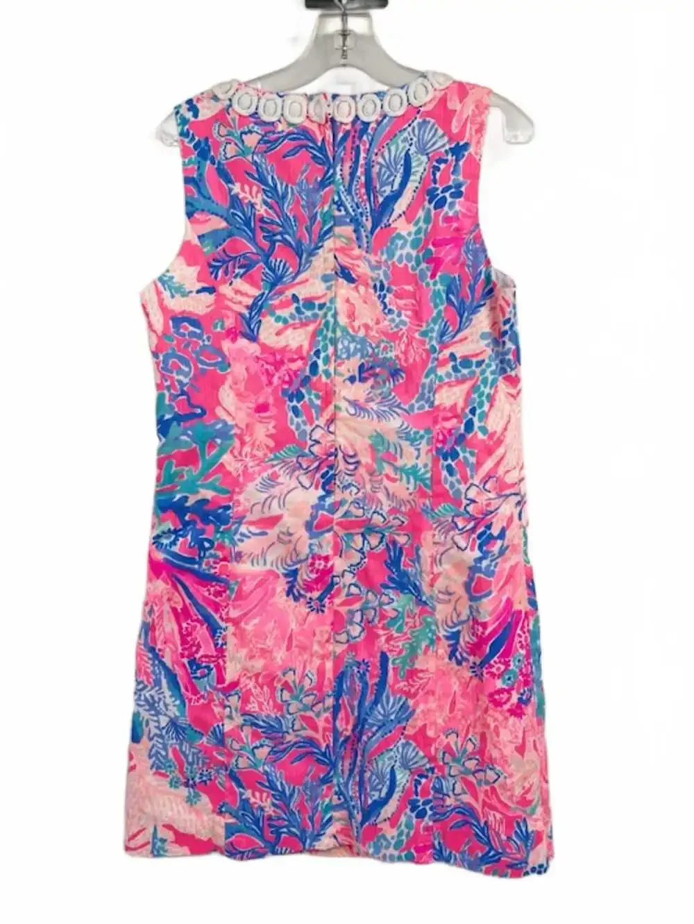 Lily Pulitzer Kids A-Line Knee Dress | Floral Pink/Blue Size 14
